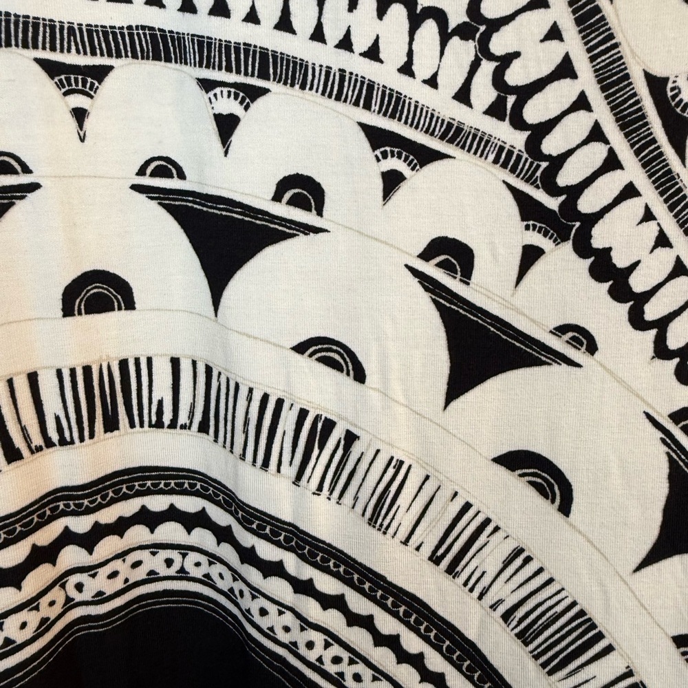 Trina Turk Zinnia Tank Dress Black & White Geometric Knee Length Size XXL NWT - Picture 6 of 10